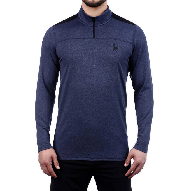 Spyder Active Men’s Performance ¼ Zip, Color: Dust Navy Heather, Size: Small NWT gallery