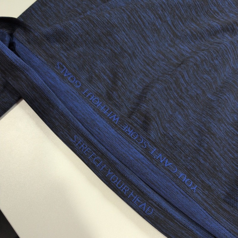 Lululemon Mens Metal Vent Tech 1/2 Zip Pullover Blue Black Space Dye Size S gallery