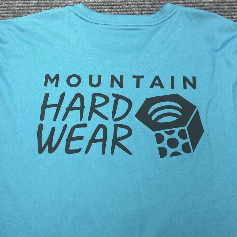Mountain Hardwear Wicked Tech Performance Long Sleeve Blue Large Wicking Hiking gallery