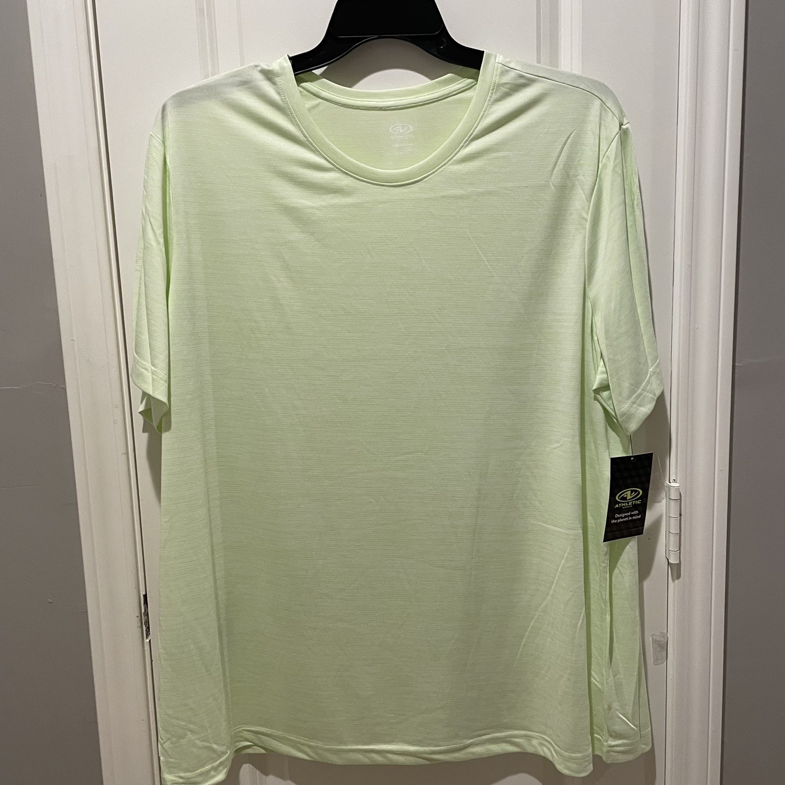 Athletic Works Men's 2XL Core Active Short Sleeve green T-Shirt DriWorks NEW NWT gallery
