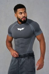 4259 – YoungLA x Batman Compression Tees (L) – SOLD OUT (Dark Grey)