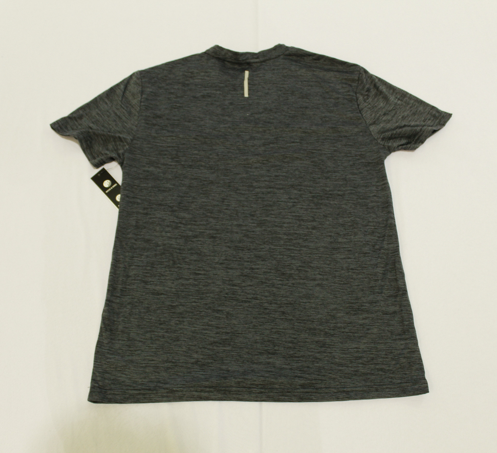Zelos Mens Active Reflective Moisture Wicking S/S Shirt MC9 Black/Gray Small NWT gallery