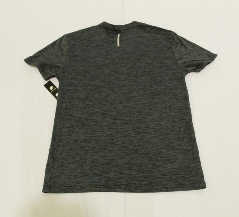 Zelos Mens Active Reflective Moisture Wicking S/S Shirt MC9 Black/Gray Small NWT gallery