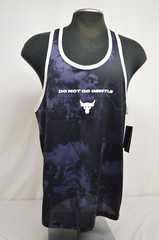 Under Armour Project Rock Tank Mens Do Not Go Gentle Mesh Black Men’s Sz Medium
