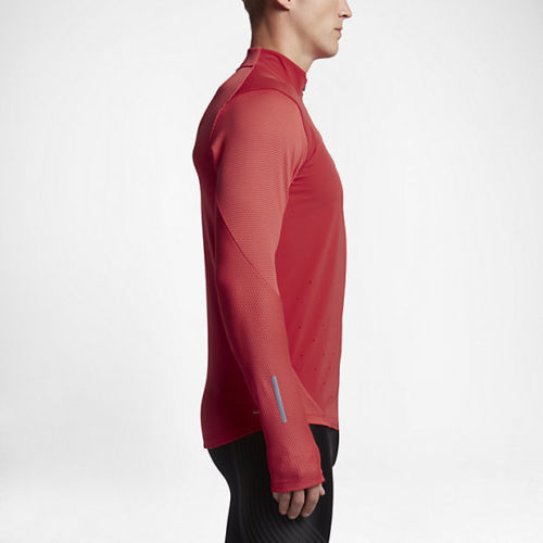 NWT Men's Nike AeroReact Dri-Fit Running 1/2 Zip HyBrid Team Red Size Small New gallery
