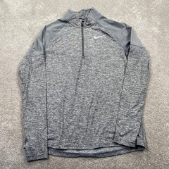 Nike Pacer 1/4 Zip Pullover Mens Medium Grey Heathered Dri-FIT CD8273-021