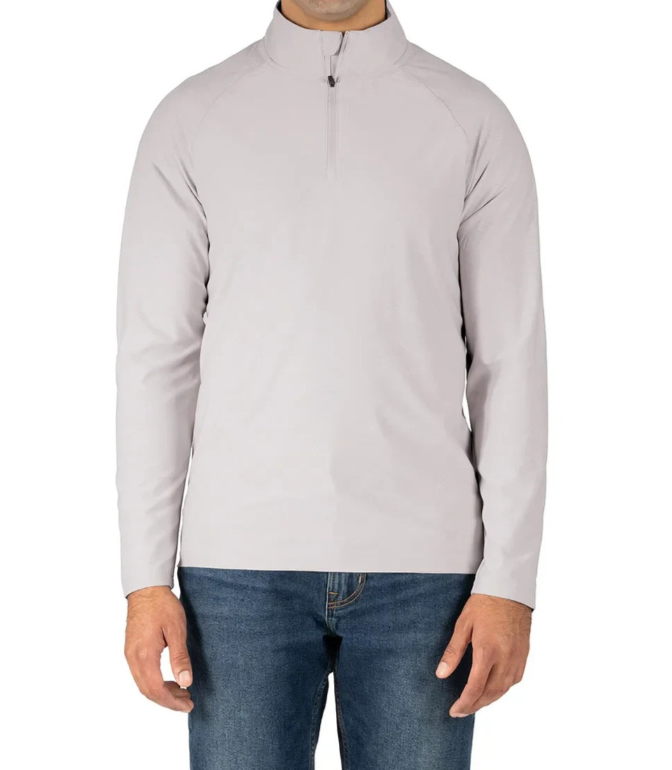 Gerry Men's Active Quarter Zip Top, Light SIZE L COLOR GRAY gallery