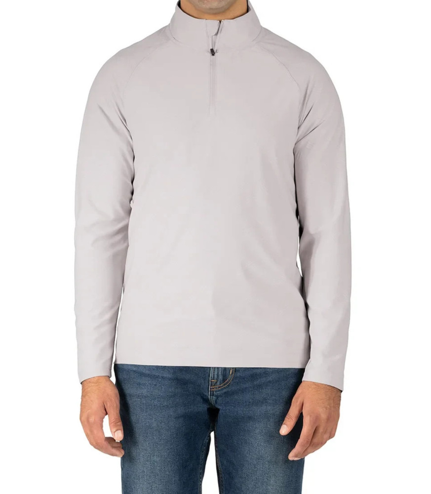 Gerry Men's Active Quarter Zip Top, Light SIZE L COLOR GRAY