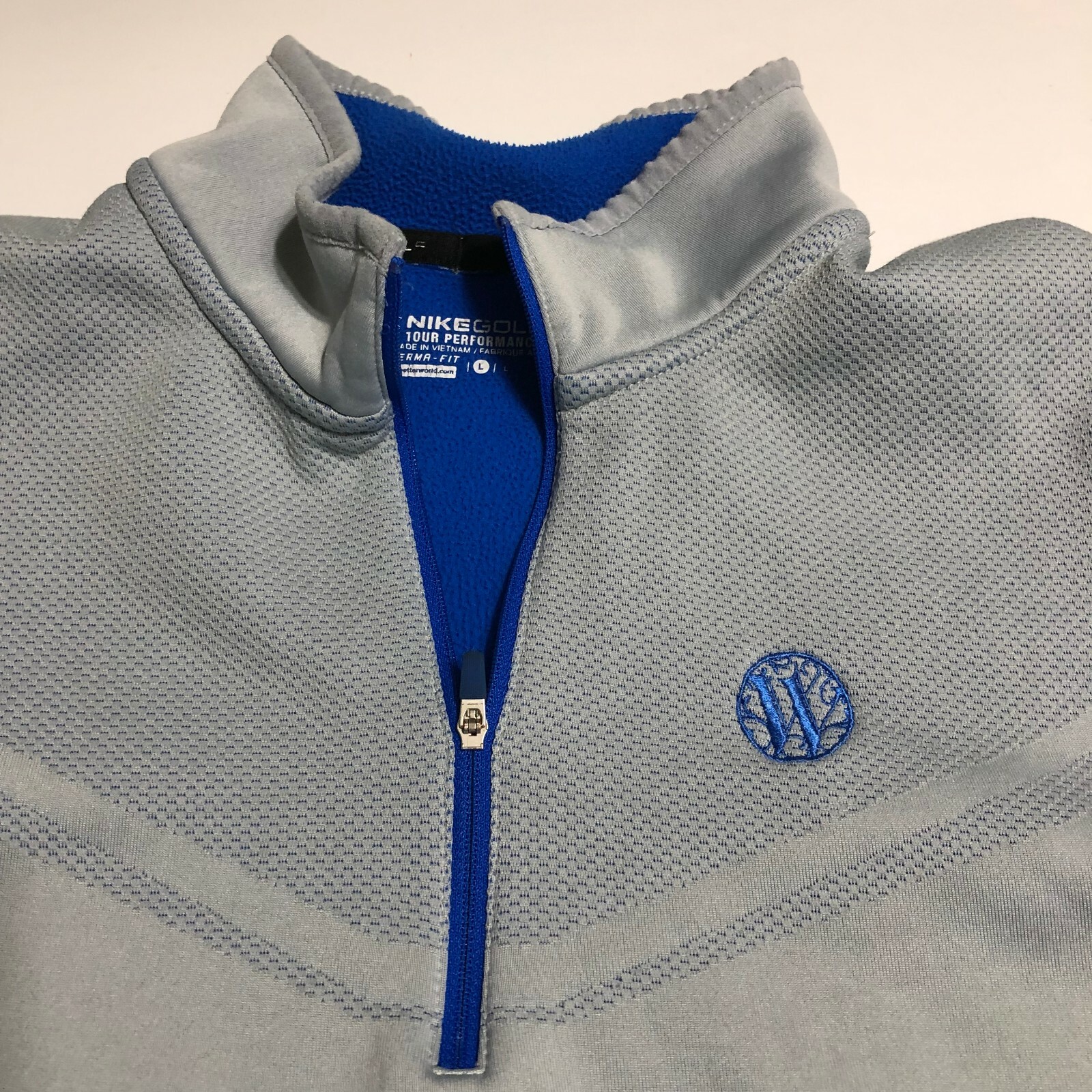 Nike Golf Hypervis 2.0 1/2 Zip Tour Performance Gray Sz L Westhaven CC gallery