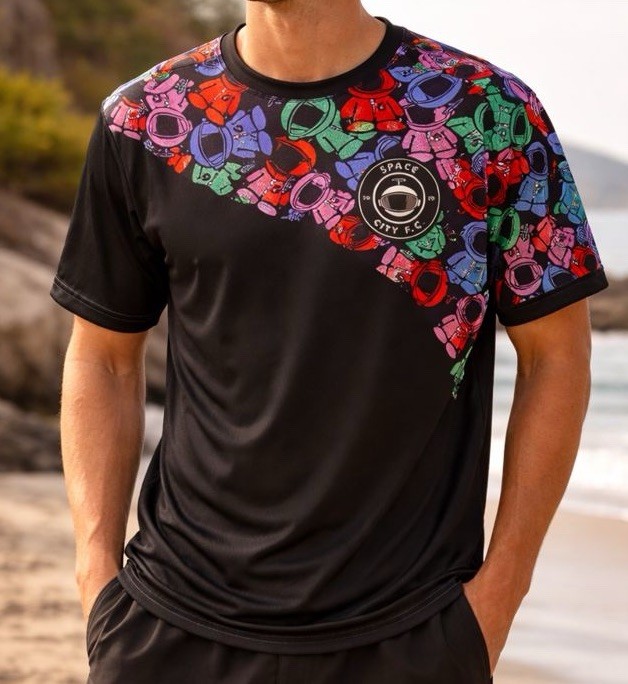 Glaxon SPACE CITY FC 2019 FOOTBALL CLUB SOCCER El Classico JERSEY Sz Mens M gallery