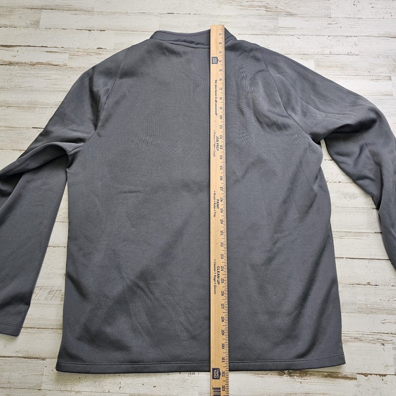 Nike Golf Pullover 1/4 Zip Men's XL Gray Fleece Lined Long Sleeve Jacket - Logo gallery