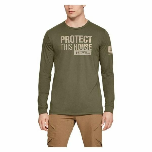 UNDER ARMOUR Men's UA Freedom PTH Long Sleeve, Marine OD/ Green (390) Small gallery