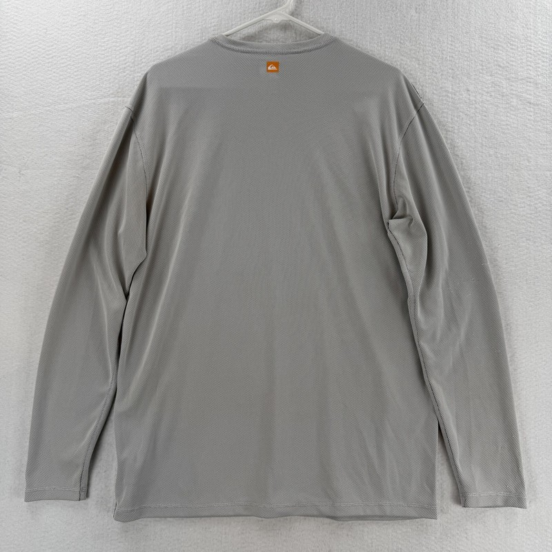 Quiksilver Shirt Mens XL Gray Athletic Performance Mesh Crewneck Surf Rash gallery