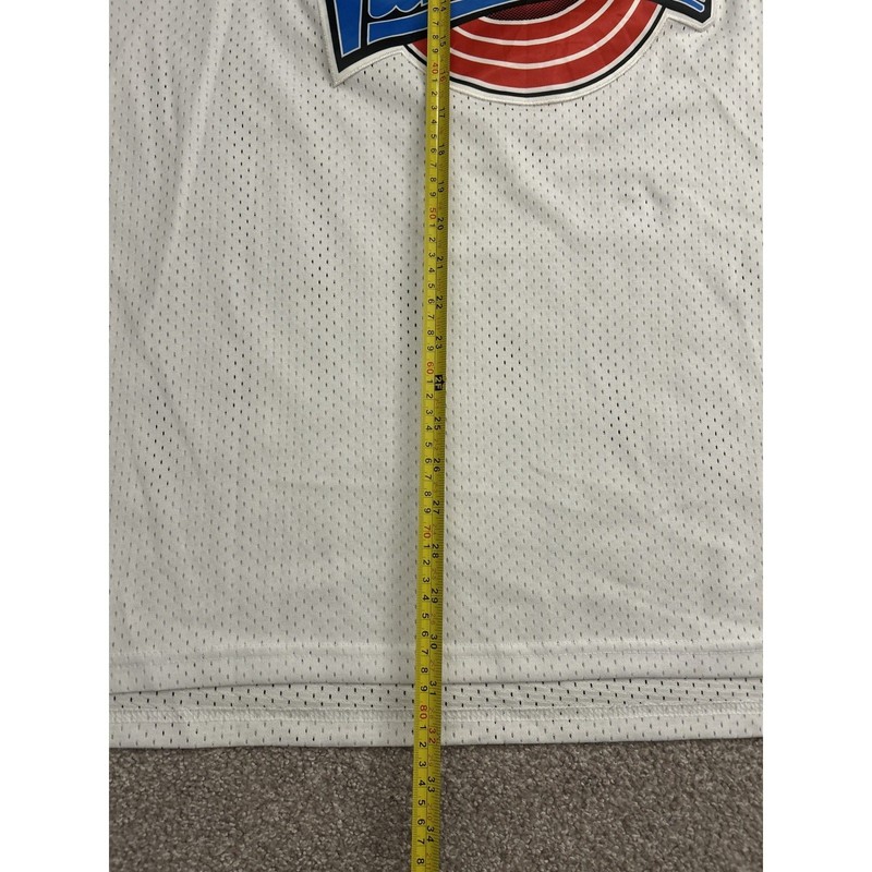 VTG Space Jam Tune Squad Basketball Jersey Men XXL White Excellent Bugs Bunny #1 gallery