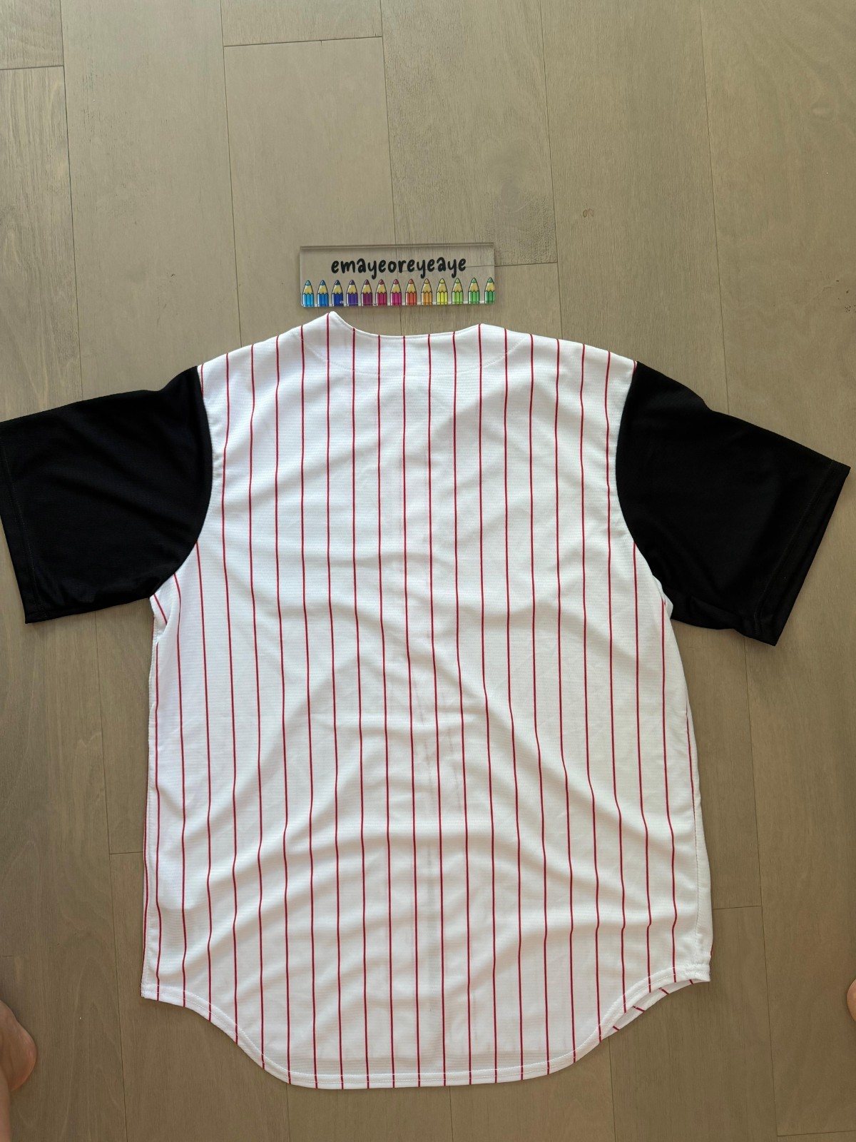 Nike Men's Authentic Cinncinati Reds Pinstripe Jersey Cooperstown Medium M gallery