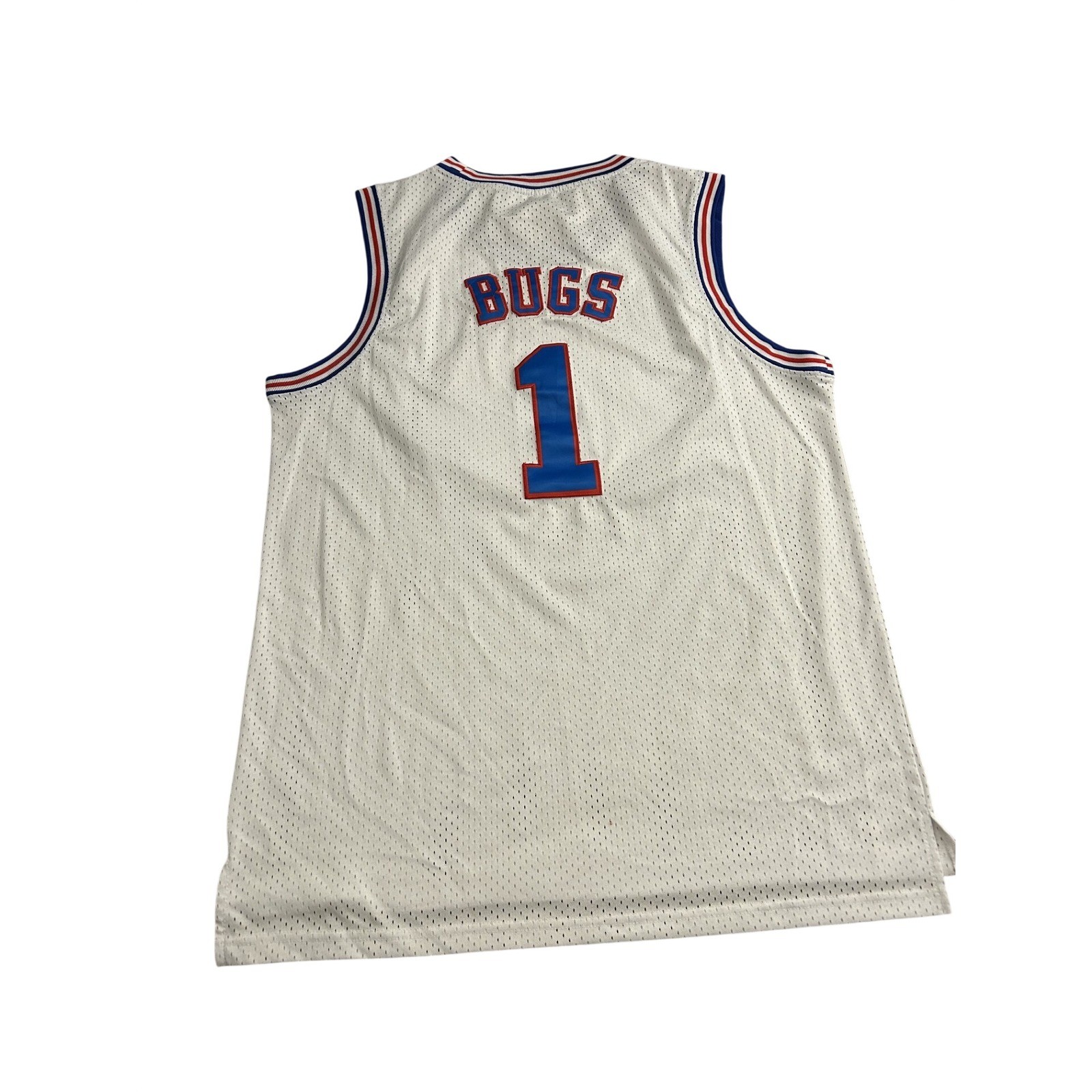 VTG Space Jam Tune Squad Basketball Jersey Men XXL White Excellent Bugs Bunny #1 gallery
