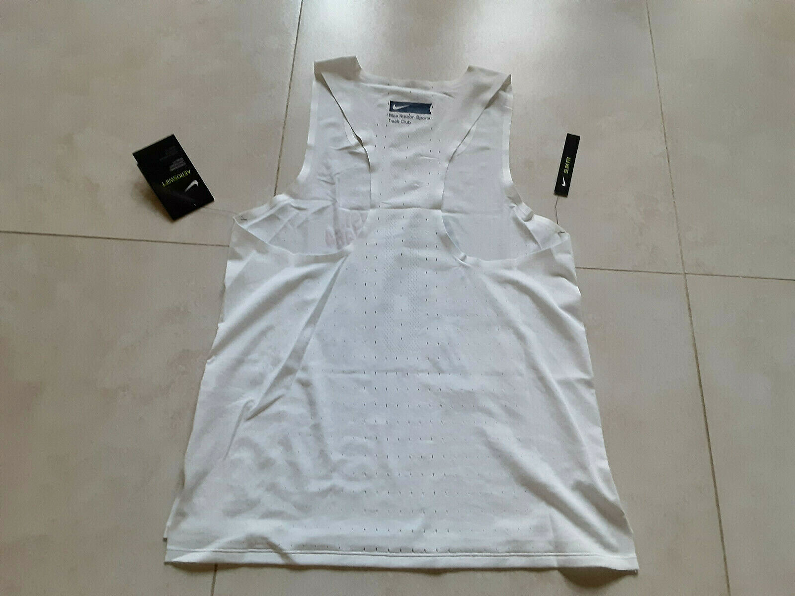 Nike Aeroswift Blue Ribbon Sports Track Club Running Tank CJ4478-100 Size XL gallery