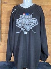 Bauer Team Hockey Jersey Shirt Black Pro Ambitions Camp Tough Hockey Sz SGC