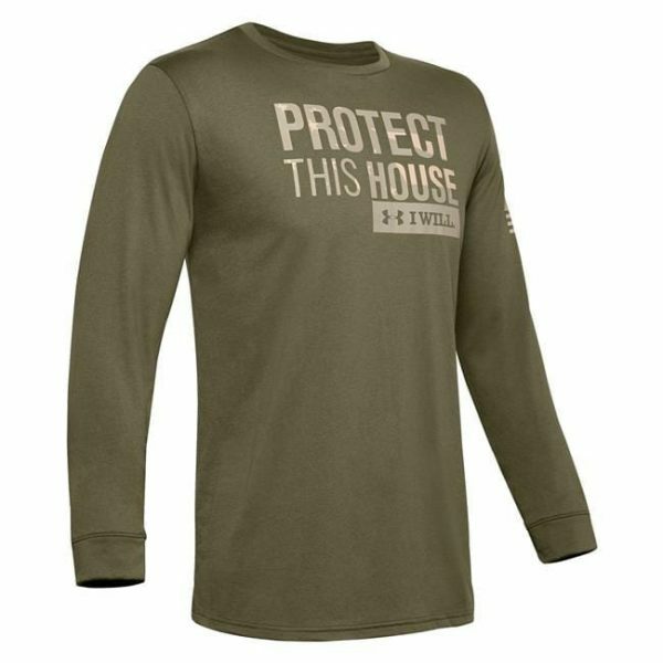 UNDER ARMOUR Men's UA Freedom PTH Long Sleeve, Marine OD/ Green (390) Small gallery