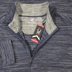 NWT Johnston & Murphy XC4 Pullover Mens XL Navy Blue 1/4 Zip Extreme Comfort