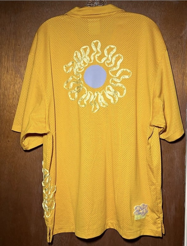 NWT Nike Project Uphoria Button Up Mesh Short Sleeve Shirt Yellow Men’s Medium gallery