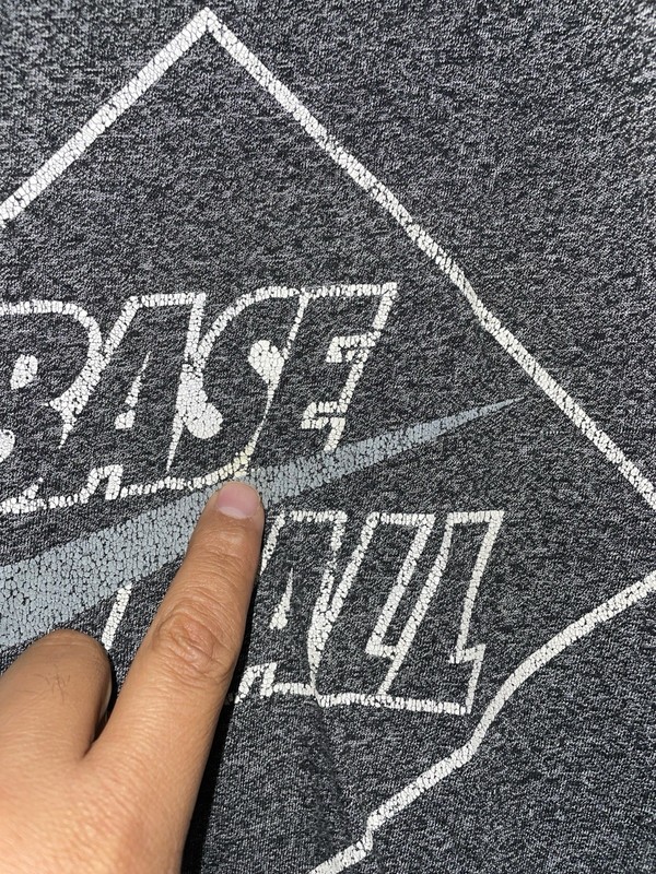 Nike TEE BSBL Baseball Home Plate Graphic T-shirt Men’s Large Gray Flaws gallery