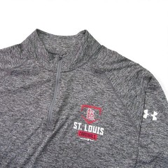 Under Armour Mens St Louis Cardinals Quarter Zip Pullover Athletic Shirt XL