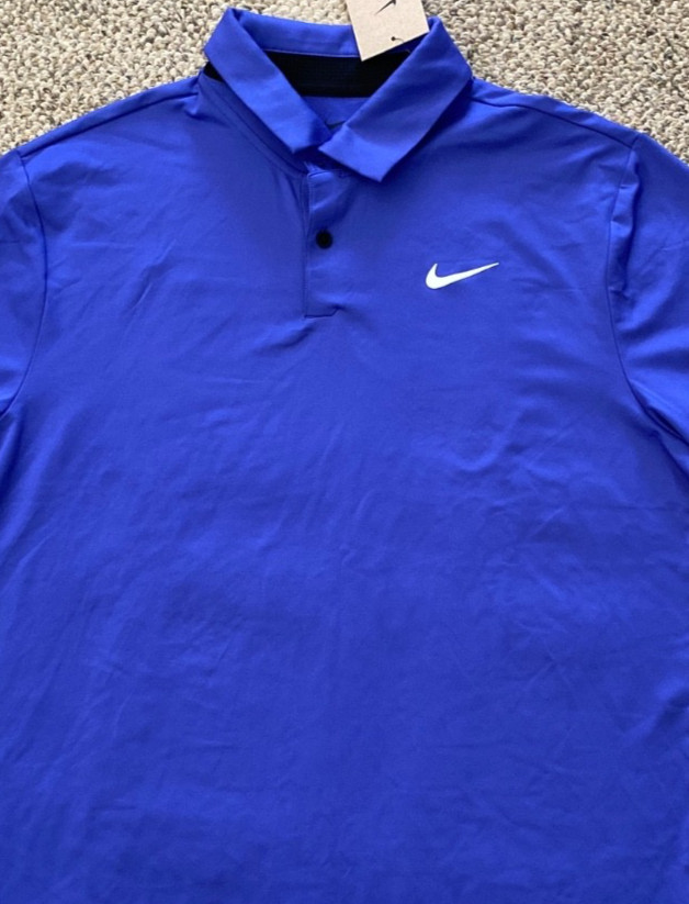 Nike Golf Polo Shirt Top Short Sleeve Tour Solid DR5298-430 Men's Medium M gallery