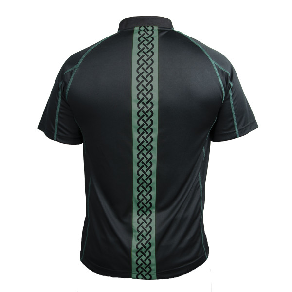 Guinness Irish Ireland Black and Green Short Sleeve Rugby Polo Jersey Shirt New gallery