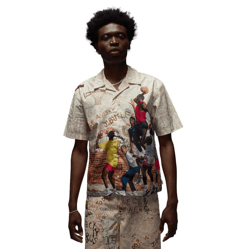 Air Jordan All-Over Graphic Camp Shirt HF9347-133 Sail (Men’s XL) gallery