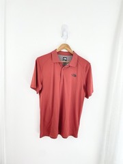 North Face M Burnt Orange Flash Dry Short Sleeve Shirt Men’s Medium
