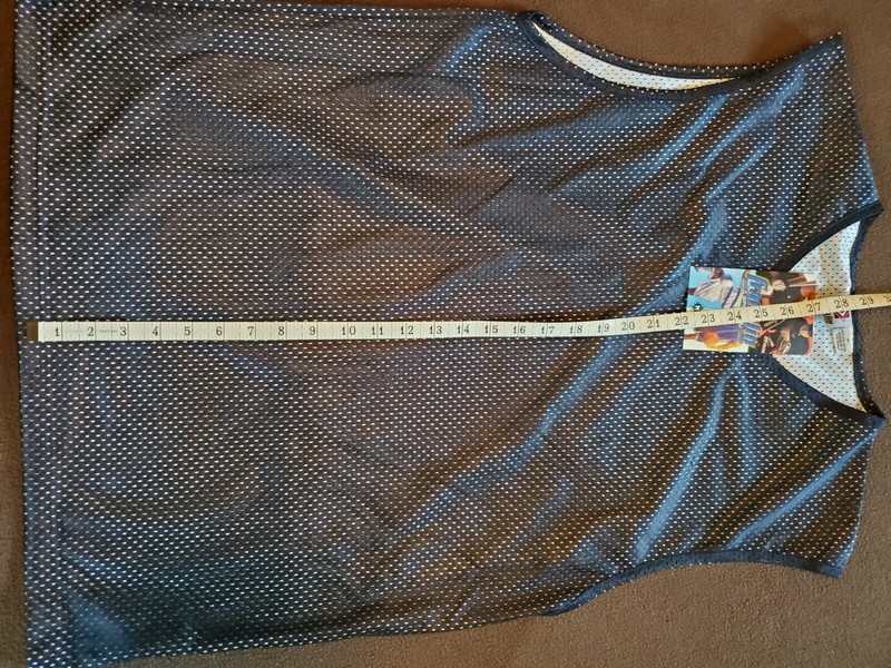 Vintage 90s Franklin Sports Mesh Basketball Jersey Black Mens Medium NEW NWT gallery