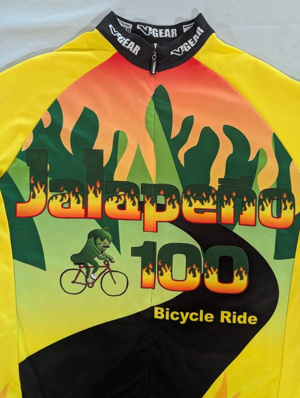 V-GEAR Jersey Shirt Mens S Yellow Jalapeno 100 Bicycle Ride Cycling 1/4 Zip gallery