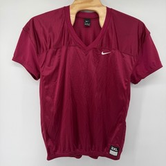Nike Football Practice Jersey Mens 3XL Maroon Mesh V-Neck Athletic Training Top