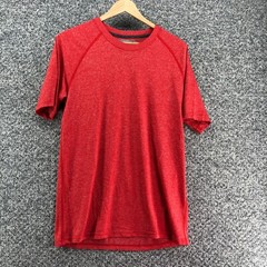 Anvil Performance Activewear T-Shirt Tee Red Mens Sz M Crew Neck Polyester