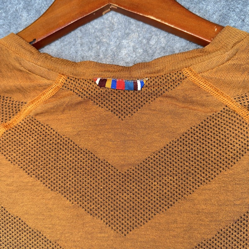 Odlo Shirt Mens M Brown Short Sleeve Base Layer Performance Running Cycling Mesh gallery