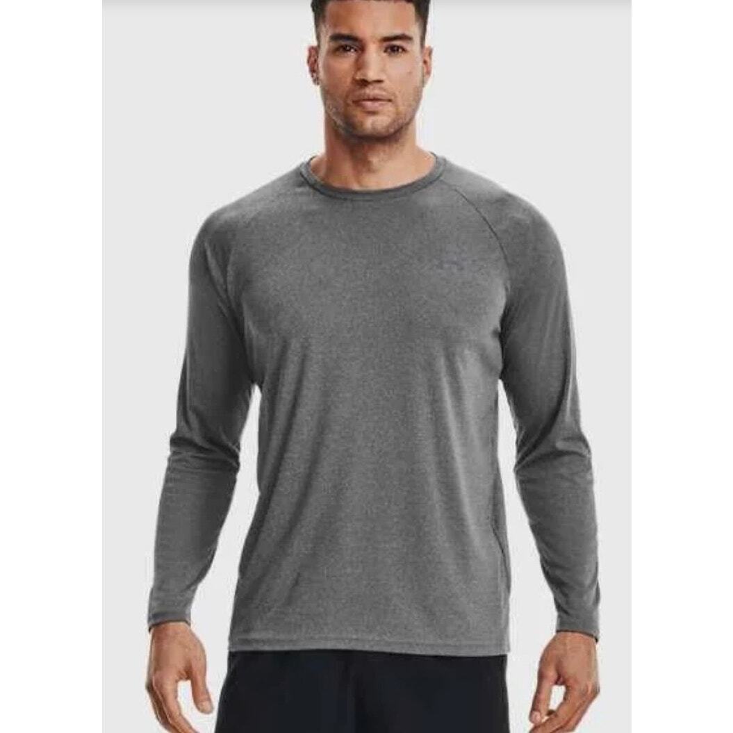 Under Armour Tech Loose Men's long sleeve Carbon Grey Size Medium gallery