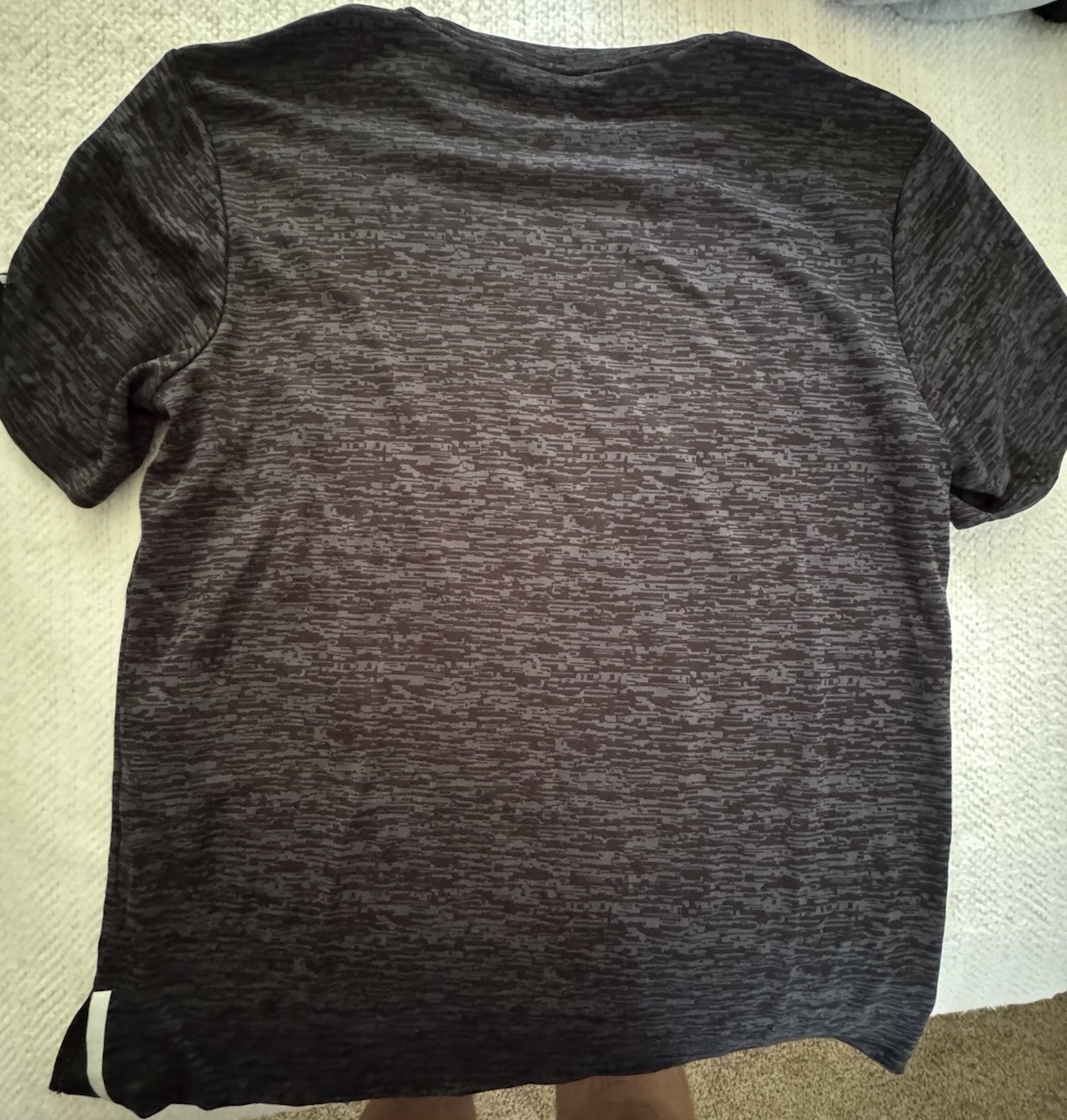 BCG Running Men's XL Black/Gray Heathered Crew Neck Tee Polyester Breathable gallery