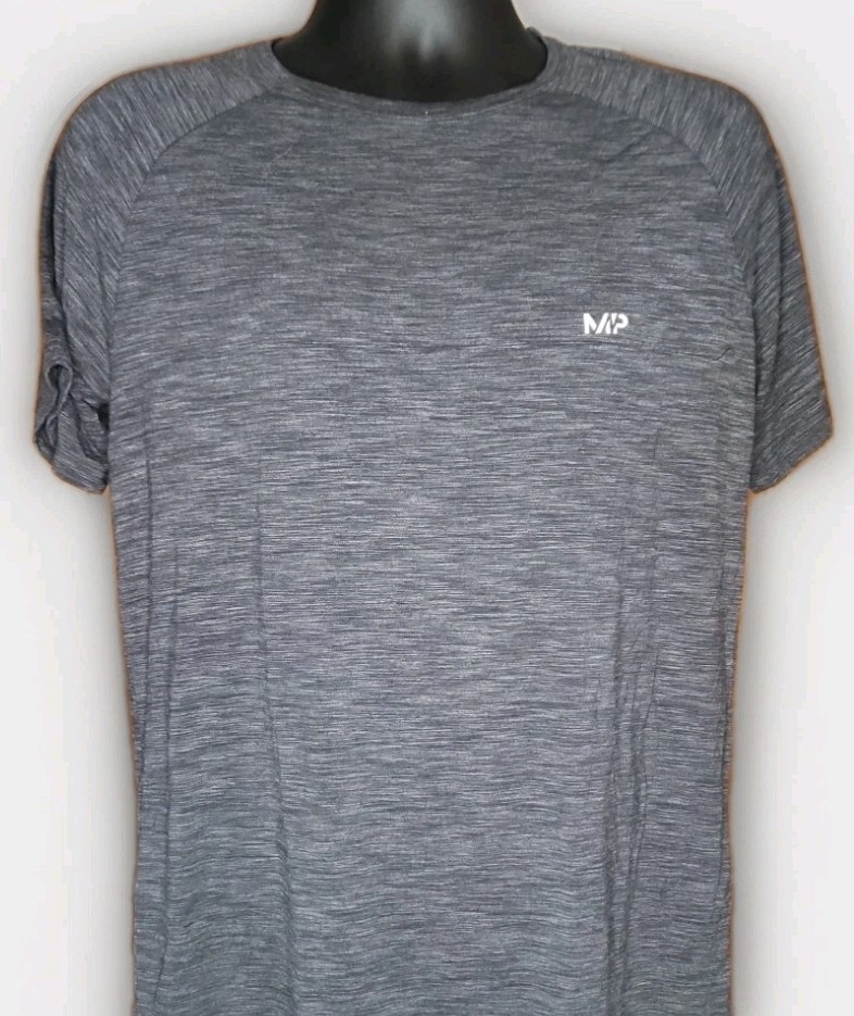 Official MP Brand Merchandise Men's Gray Workout Athletic T Shirt Size Large gallery