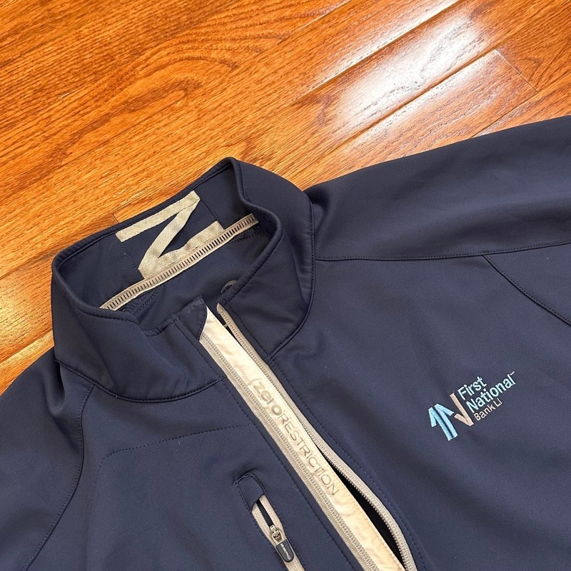 Zero Restriction 1/4 Zip Golf Pullover L330 Mens 2XL Performance Blue Logo gallery