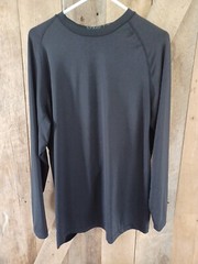 Starter Men’s Black X-Large Long Sleeve Sports Shirt Athletic Fit Stretch