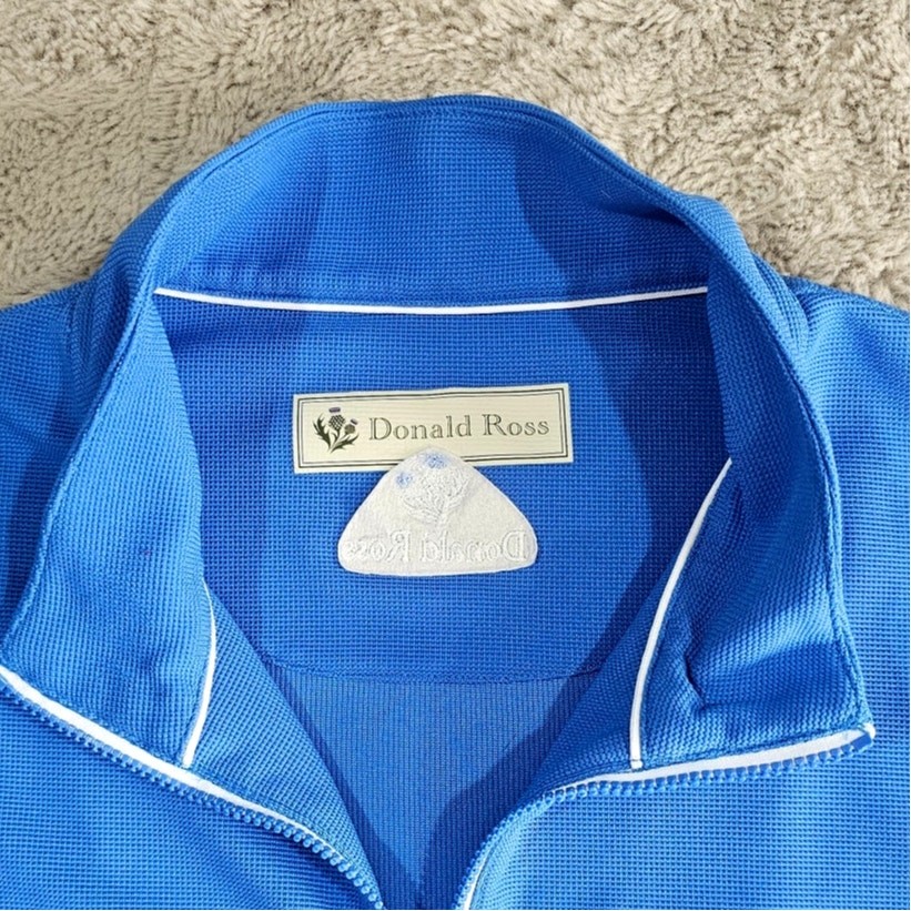 Donald Ross Half Zip Pullover Golf Sport Outerwear Pullover, Blue, FCC Sz XL gallery