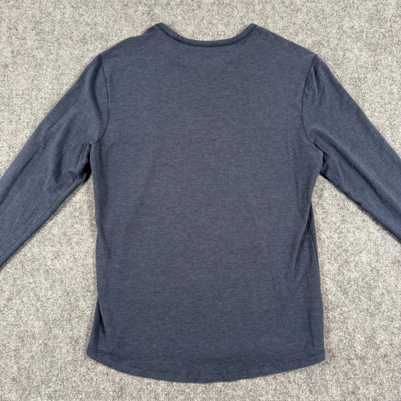 Lululemon Commission Shirt Small Long Sleeve Gray Athletic Training Casual Men's gallery