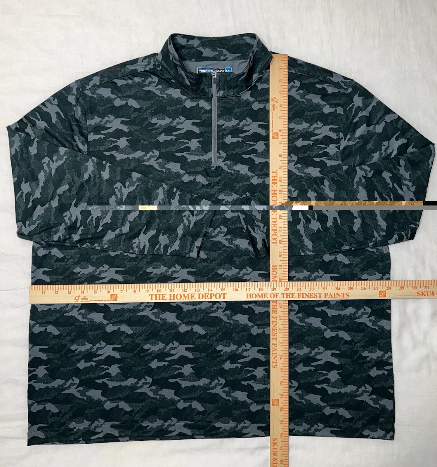 Roundtree & Yorke Men’s 2XL Performance Stretch Green Camo 1/4 Zip Pullover gallery