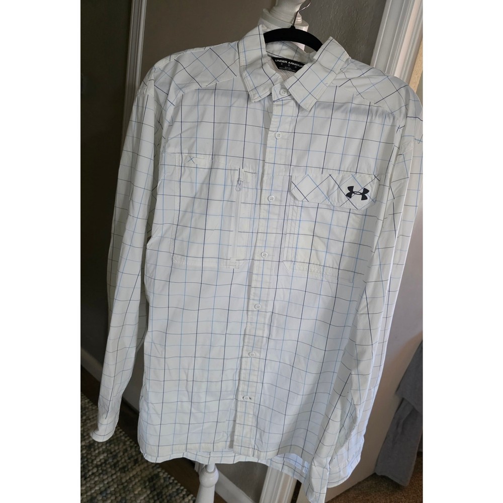 Men's Under Armour Fish Hunter Long Sleeve Plaid Shirt XL
