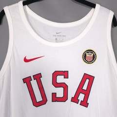 Nike Team USA Olympic Tank Top Men’s 2XL White Graphic ORGANIC COTTON Shirt