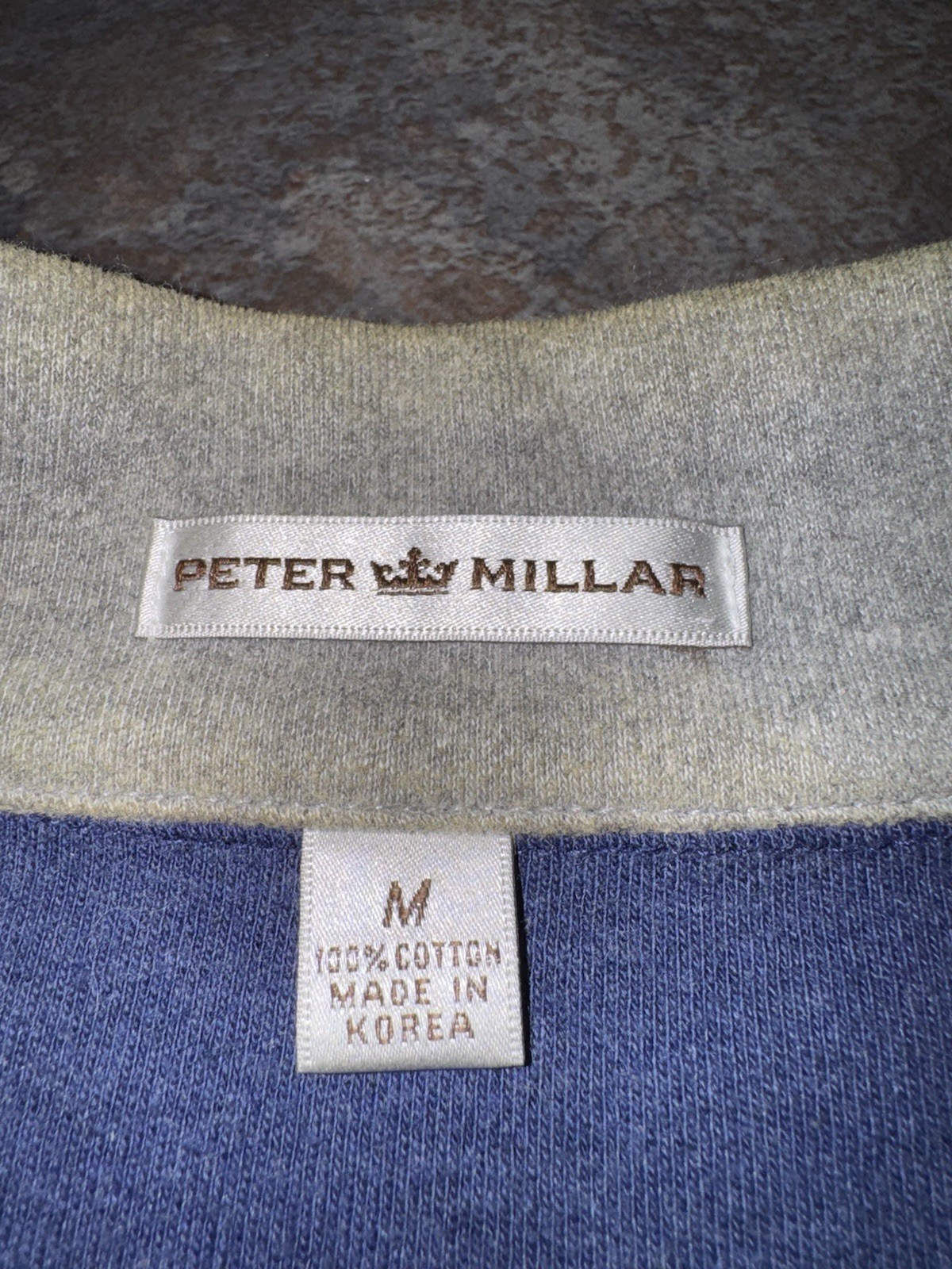 Peter Millar 1/4 Zip Mens M Champions Golf Club Quarter Pre Owned Blue gallery