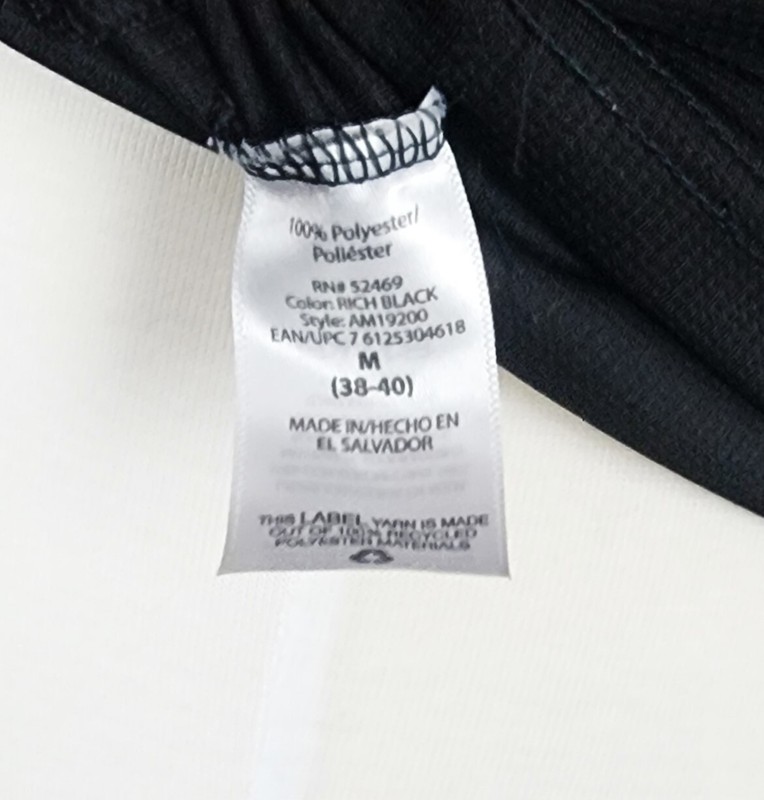 Athletic Works Black Crew Neck Reflective DriWorks T-Shirt Men's Size Medium gallery
