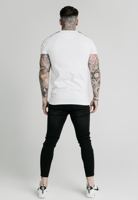 SikSilk x FaZe Apex Mens White Elastic Cuff Gym Tee XXS gallery