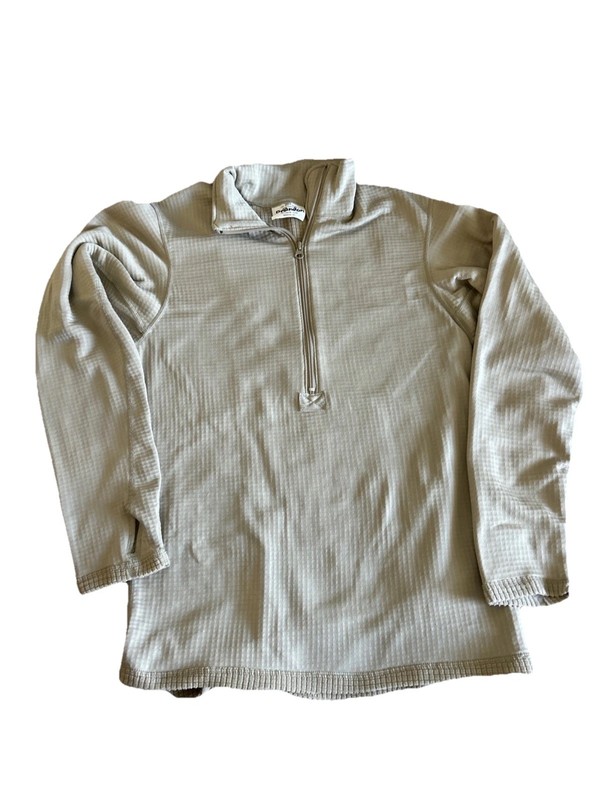 USED MILITARY DESERT TAN GRID POLAR FLEECE WAFFLE TOP LONG SLEEVE SIZE S GEN III gallery
